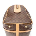 Bolso de Mano Vintage Pequeño Boston Marrón Lona Revestida Macadam