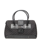 Handbag Street Chic Top Handle Black Diorissimo Canvas