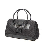 Handbag Street Chic Top Handle Black Diorissimo Canvas
