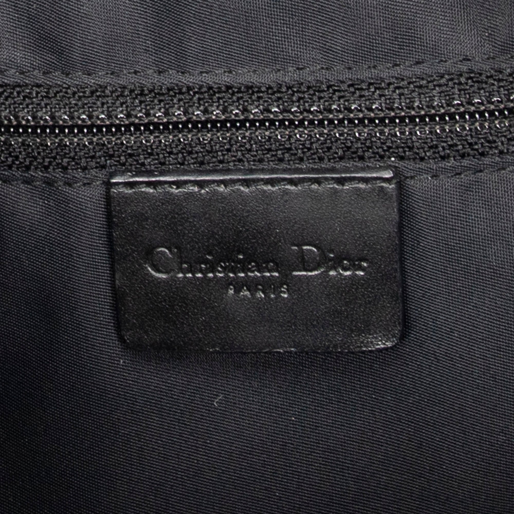 Handbag Street Chic Top Handle Black Diorissimo Canvas