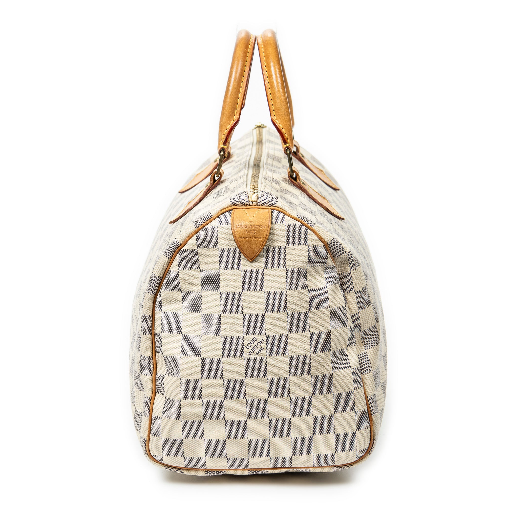 Handbag Speedy 30 Ivory Damier Azur