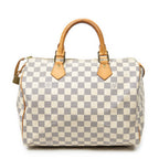 Handbag Speedy 30 Ivory Damier Azur
