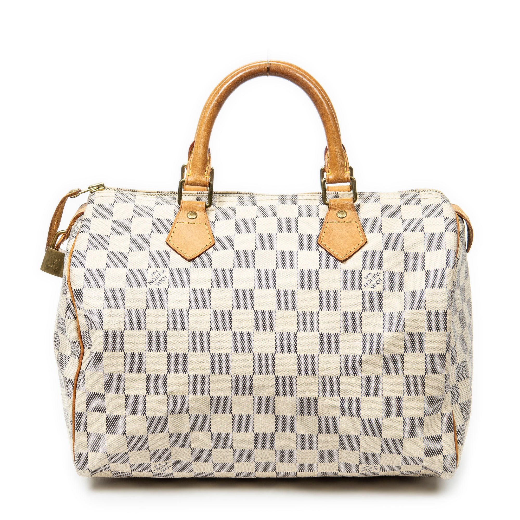 Handbag Speedy 30 Ivory Damier Azur