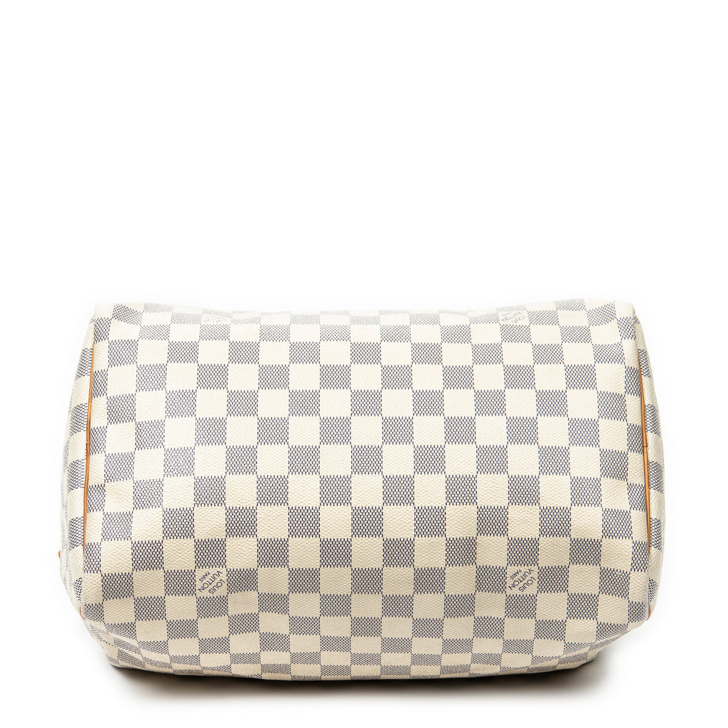 Handbag Speedy 30 Ivory Damier Azur