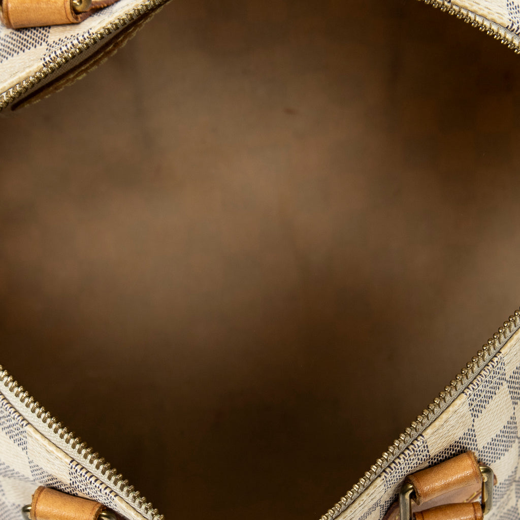 Handbag Speedy 30 Ivory Damier Azur