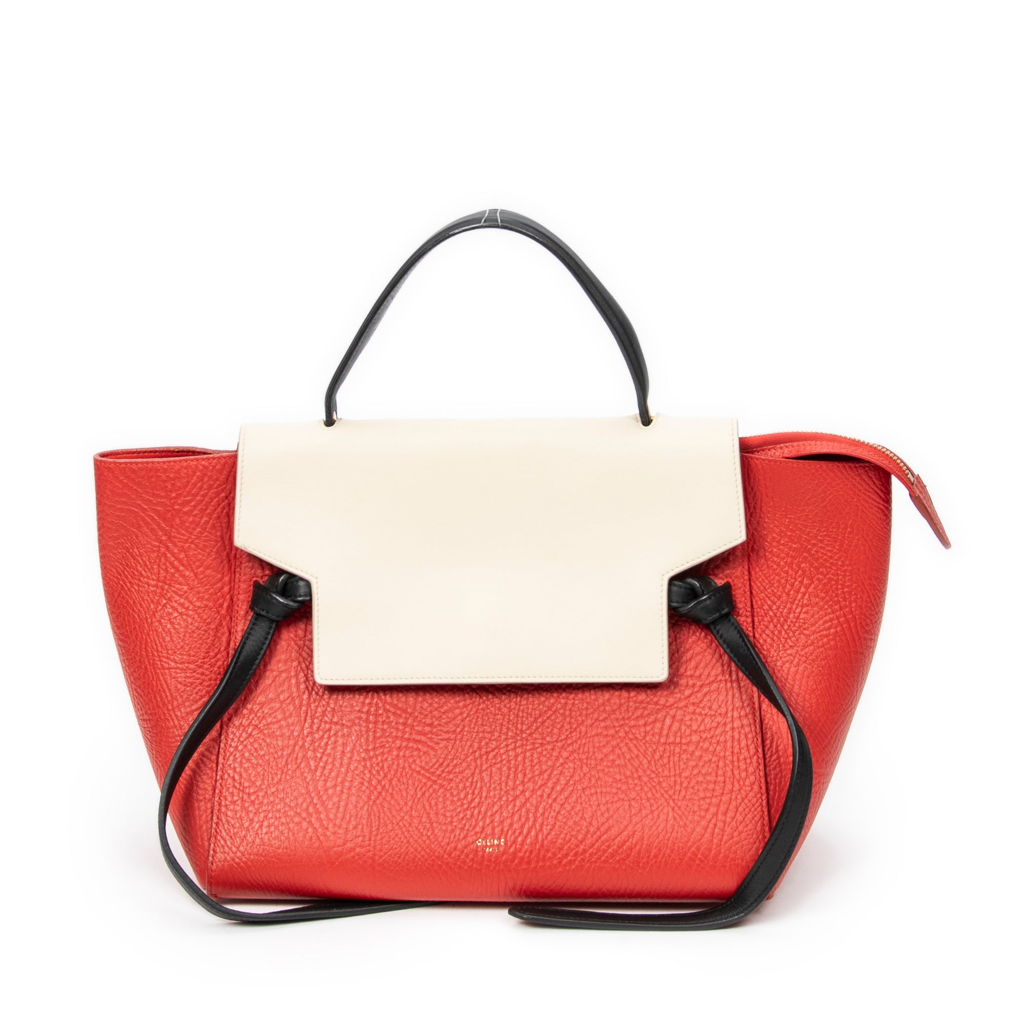 Shoulder bag Mini Tricolor Belt Bag Red Grained Calfskin Leather
