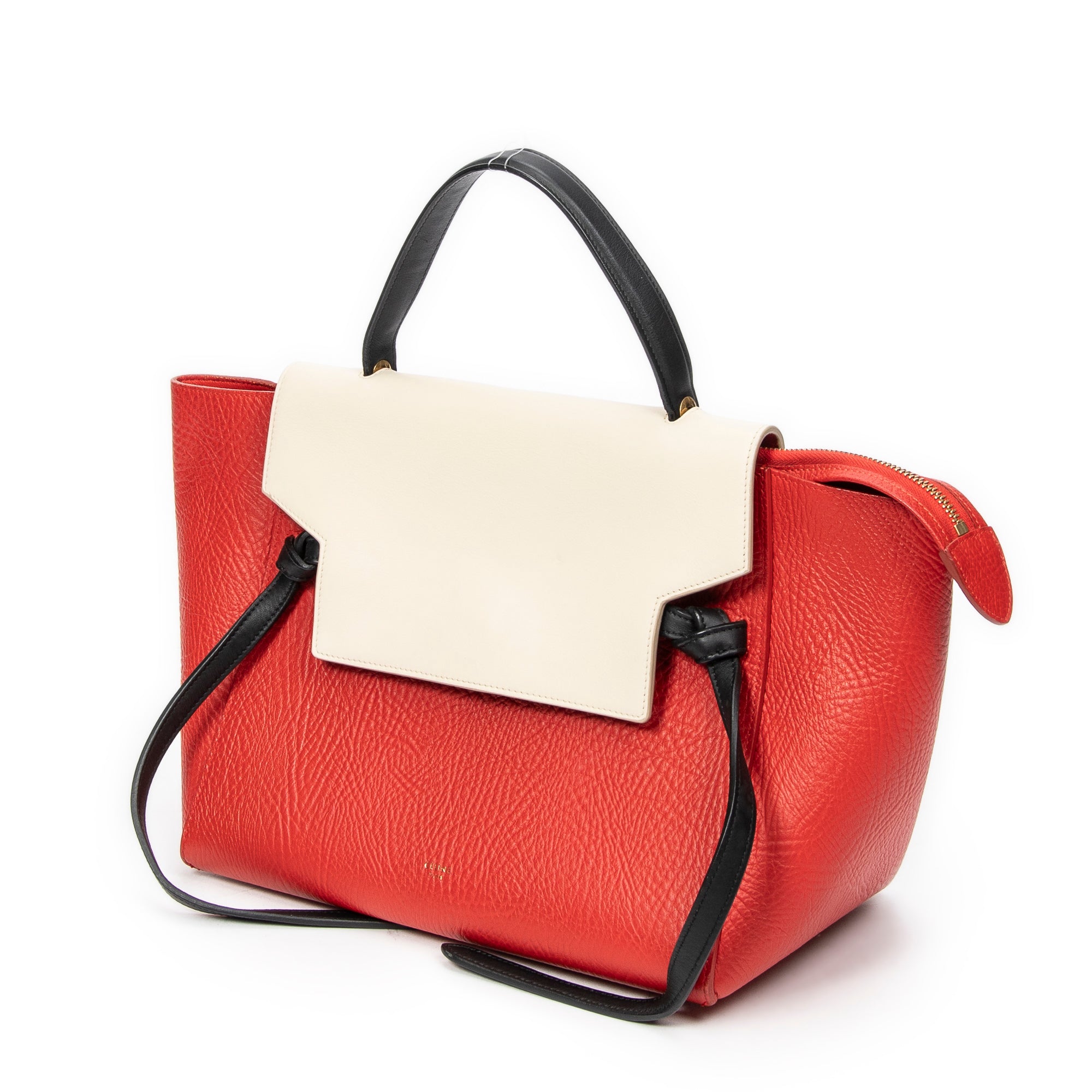 Shoulder bag Mini Tricolor Belt Bag Red Grained Calfskin Leather