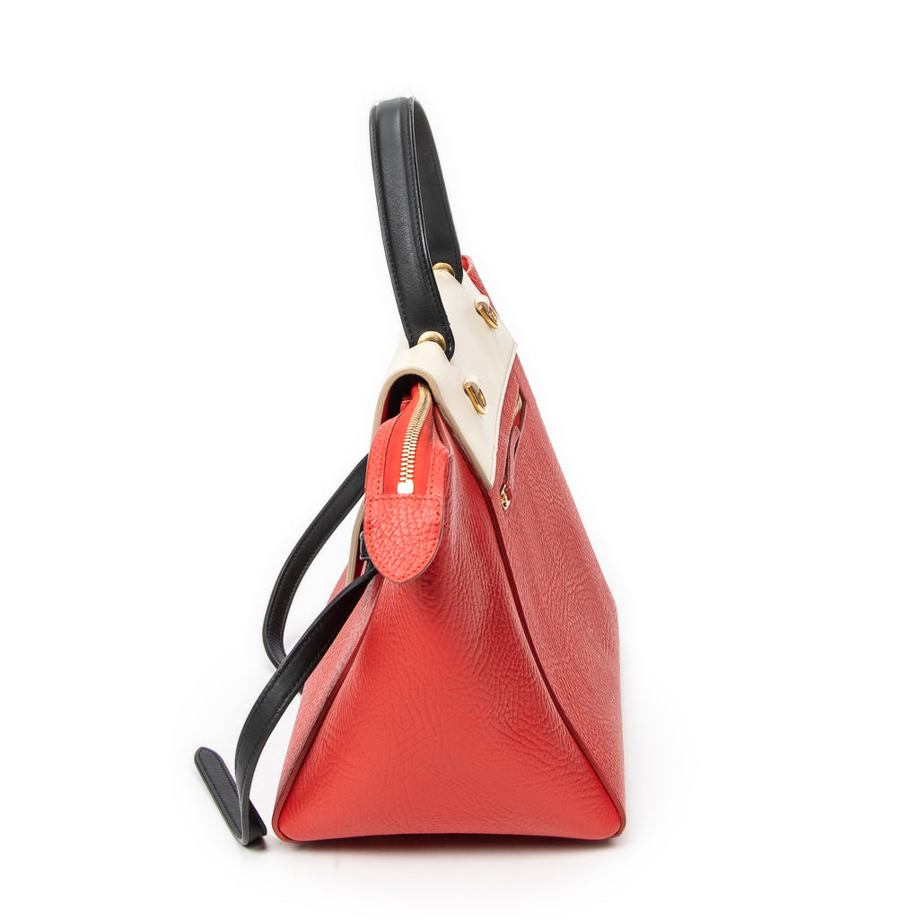 Shoulder bag Mini Tricolor Belt Bag Red Grained Calfskin Leather