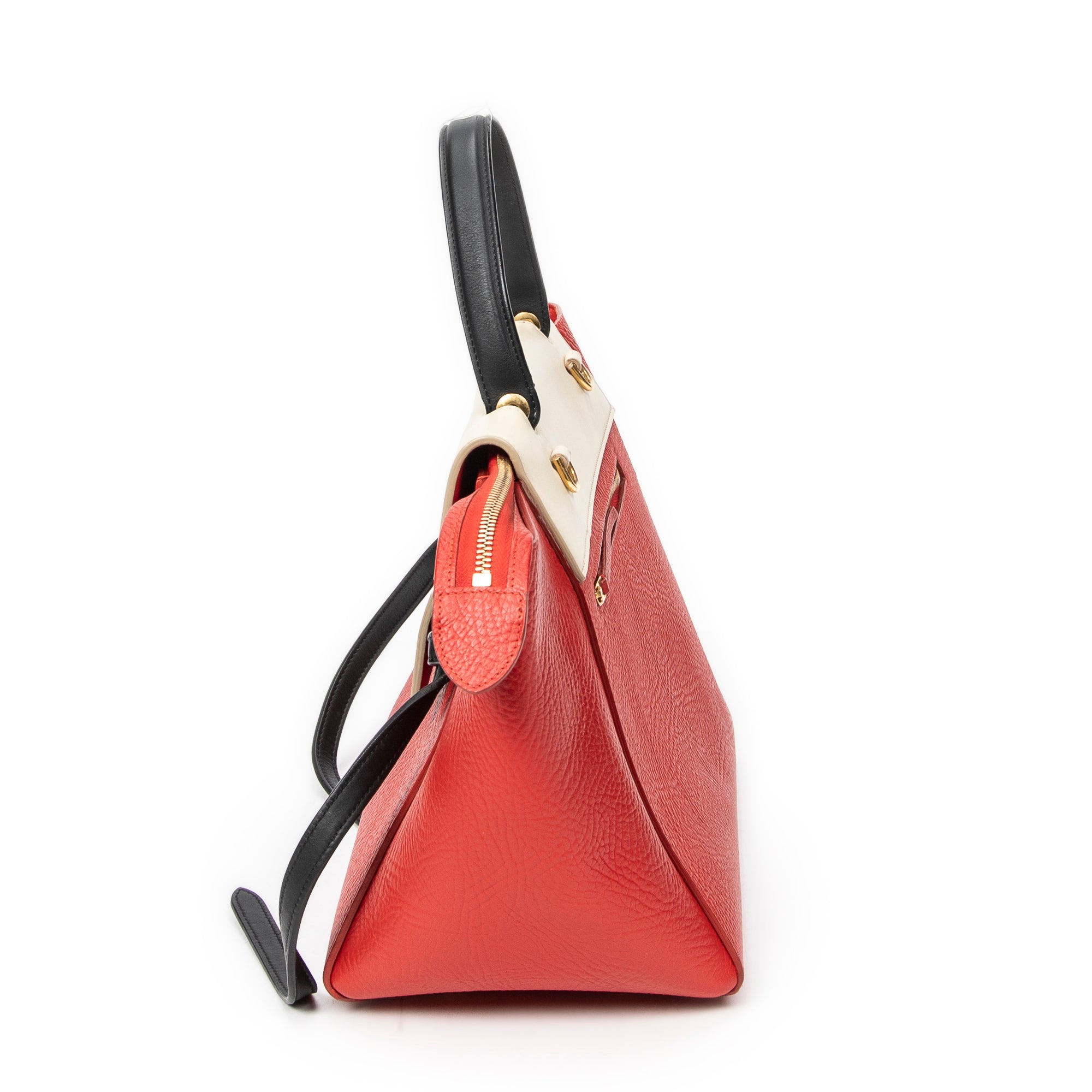 Shoulder bag Mini Tricolor Belt Bag Red Grained Calfskin Leather