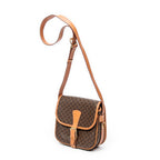 Shoulder bag Buckle Flap Crossbody Brown Macadam Coated Canvas