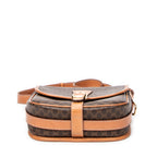 Shoulder bag Buckle Flap Crossbody Brown Macadam Coated Canvas