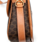 Shoulder bag Buckle Flap Crossbody Brown Macadam Coated Canvas