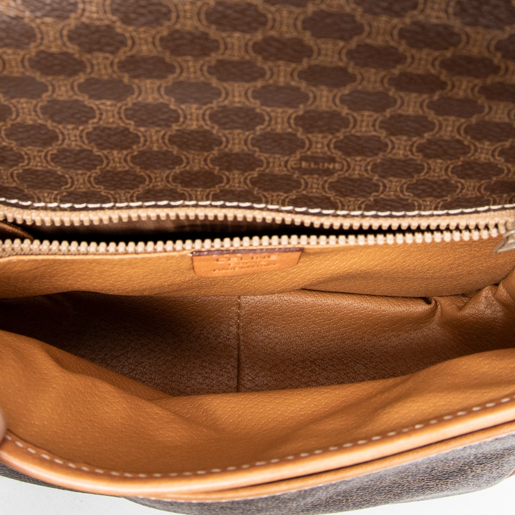 Shoulder bag Buckle Flap Crossbody Brown Macadam Coated Canvas