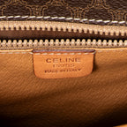 Shoulder bag Buckle Flap Crossbody Brown Macadam Coated Canvas