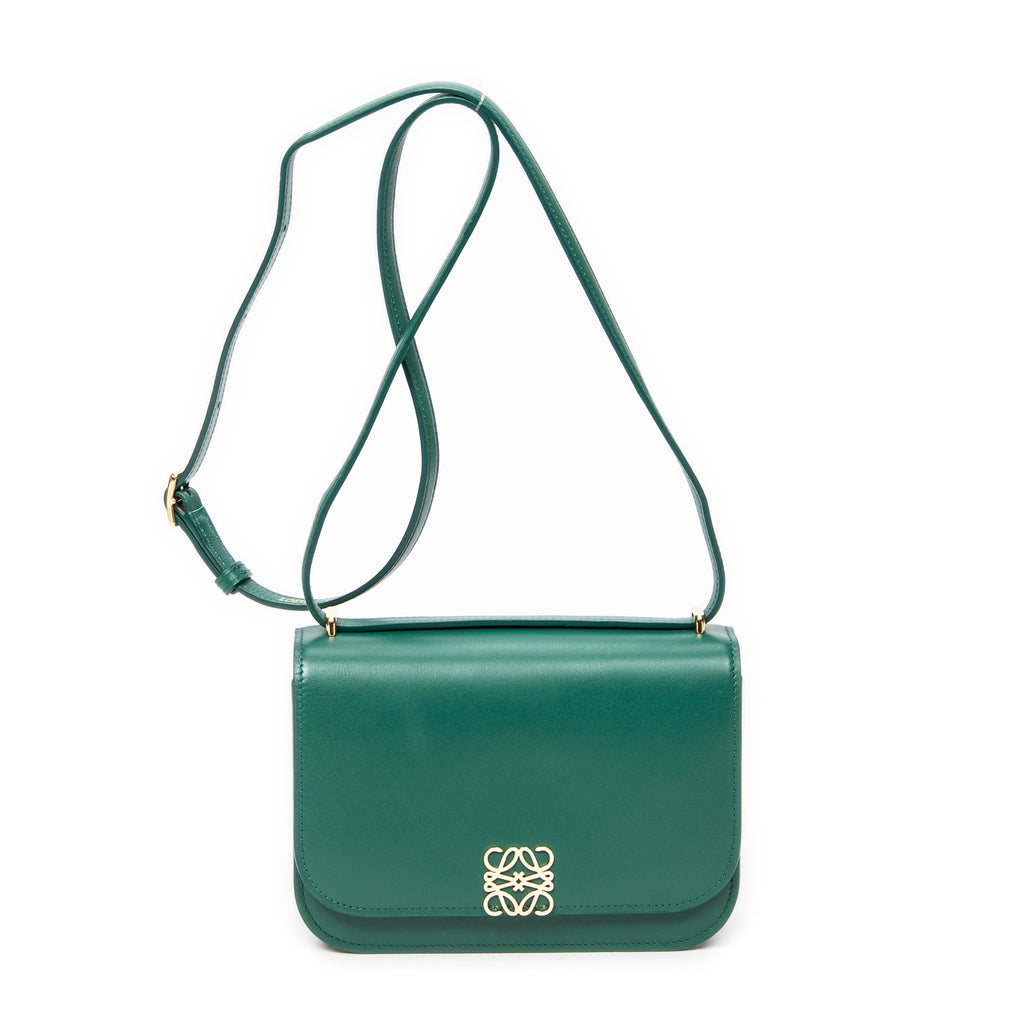 Shoulder bag Small Goya Flap Crossbody Green Smooth Leather