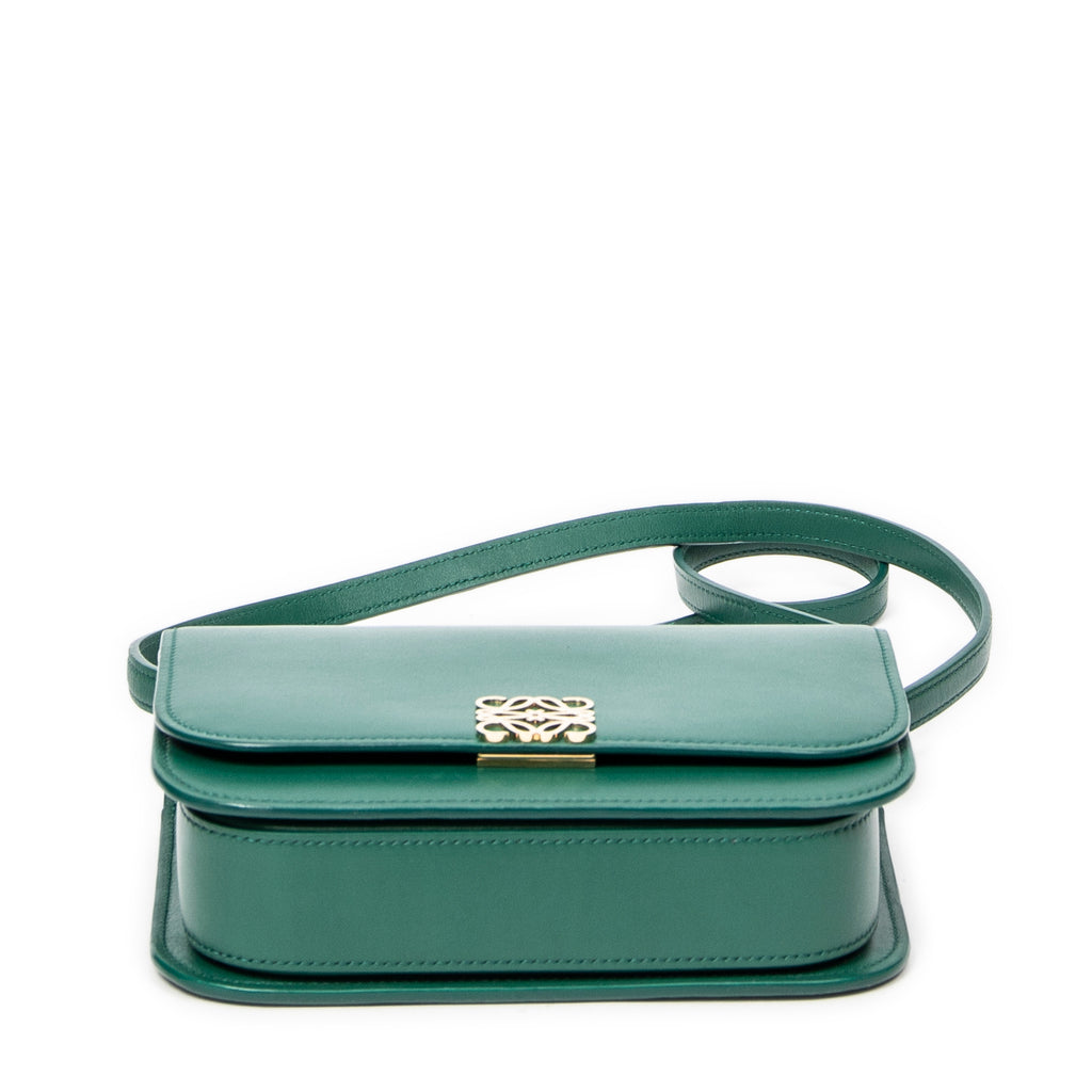 Shoulder bag Small Goya Flap Crossbody Green Smooth Leather
