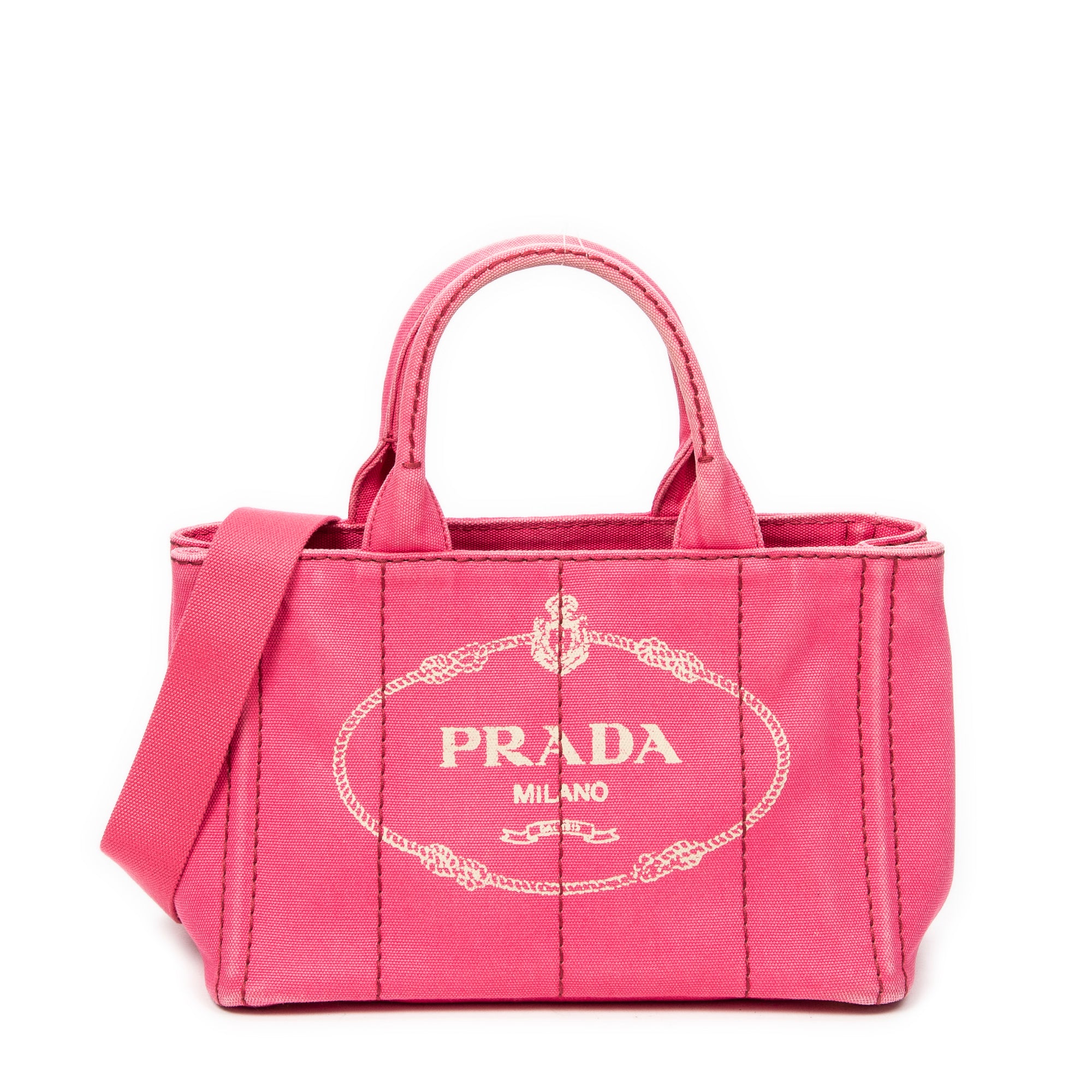 Shoulder bag Small Canapa Tote Fuchsia Pink Canapa Canvas