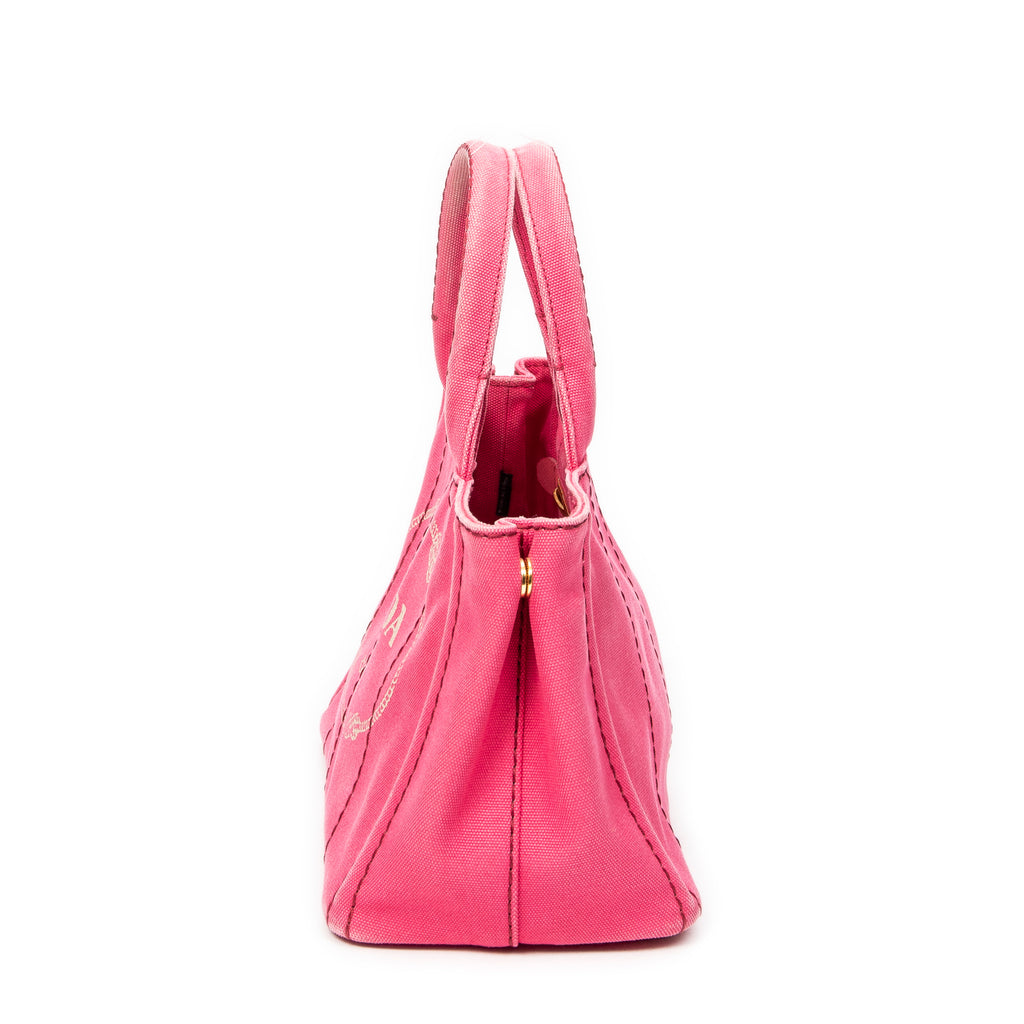 Shoulder bag Small Canapa Tote Fuchsia Pink Canapa Canvas