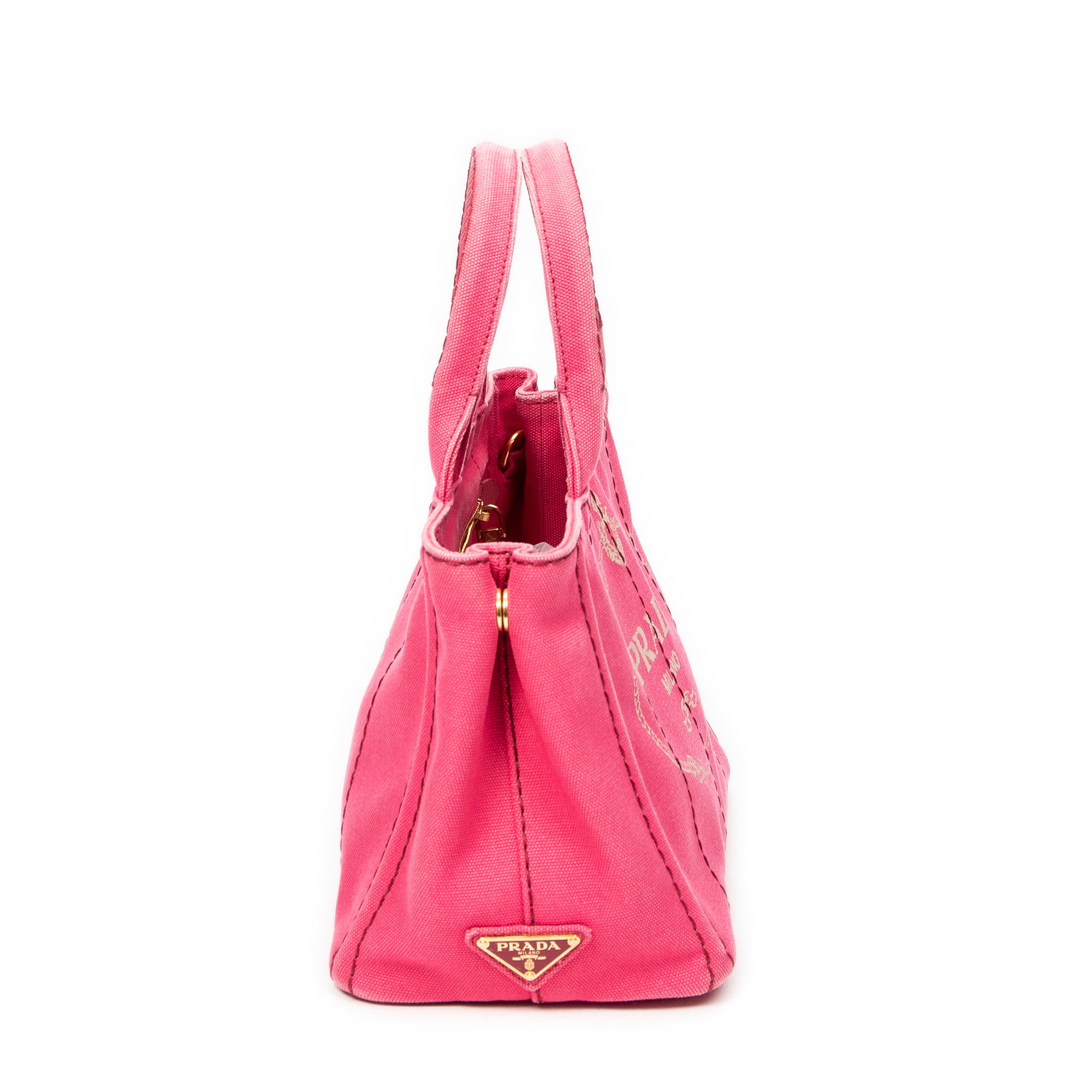 Shoulder bag Small Canapa Tote Fuchsia Pink Canapa Canvas