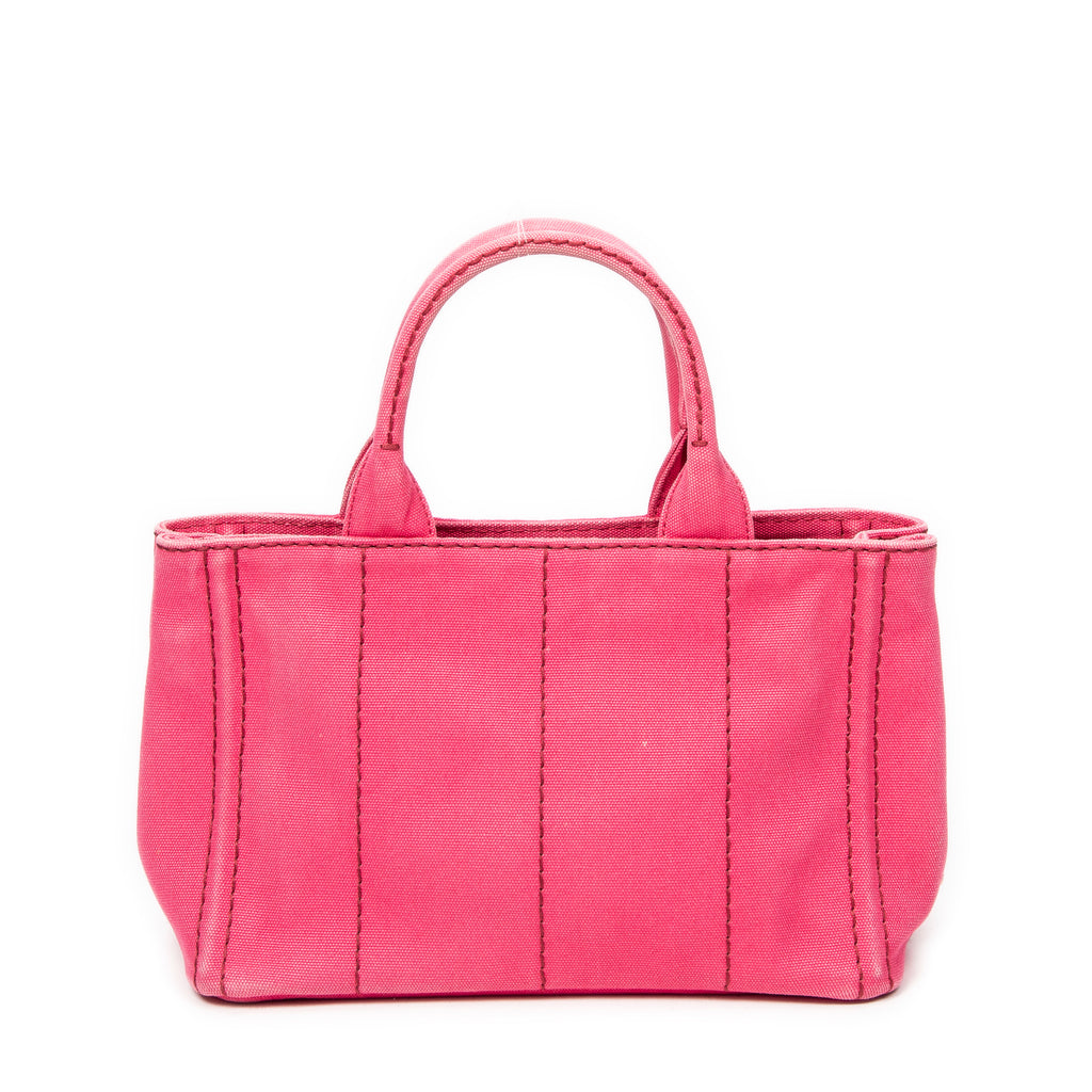Shoulder bag Small Canapa Tote Fuchsia Pink Canapa Canvas