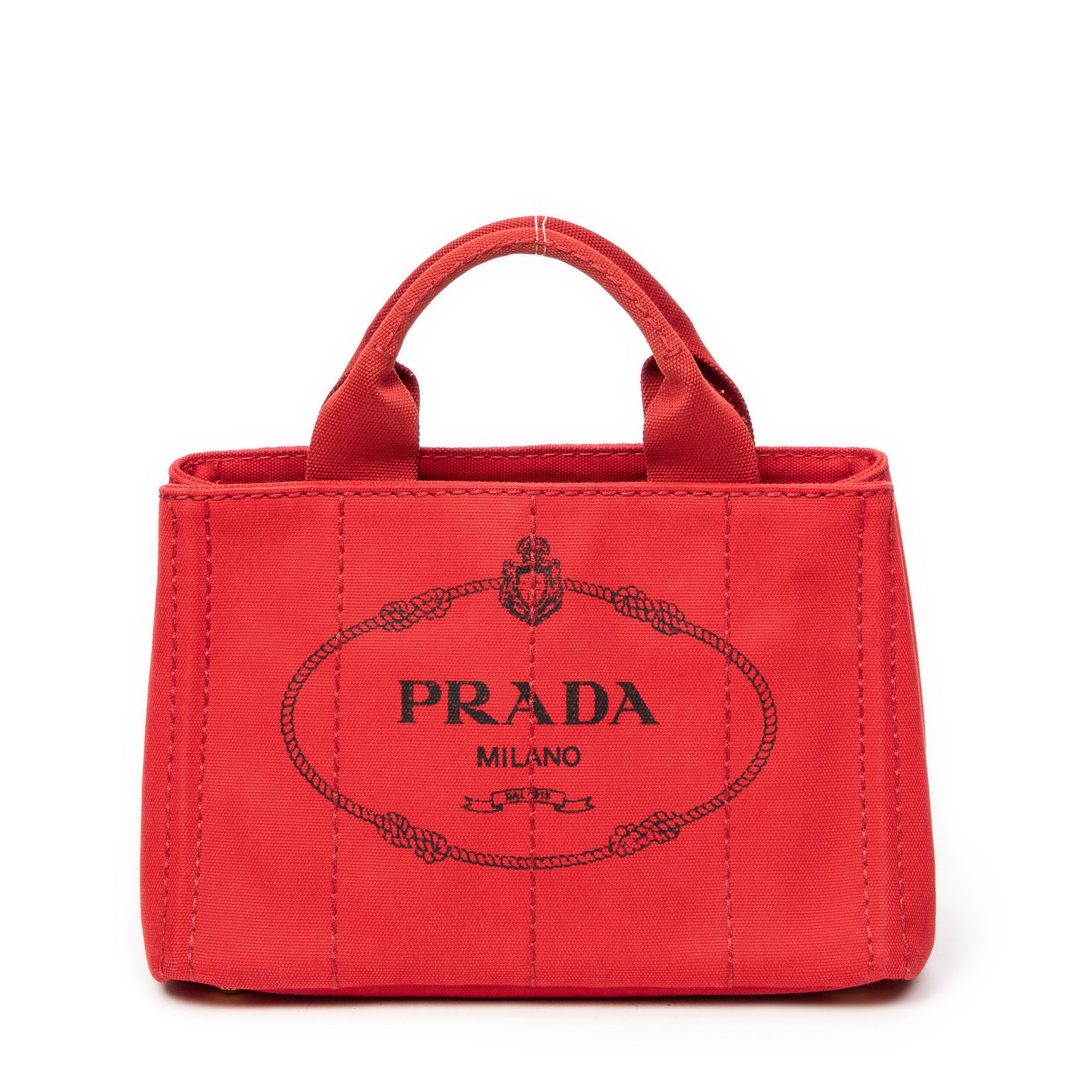 Bolso de mano pequeño Canapa de lona Canapa roja