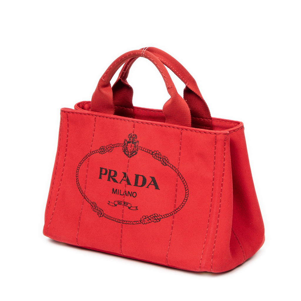 Bolso de mano pequeño Canapa de lona Canapa roja