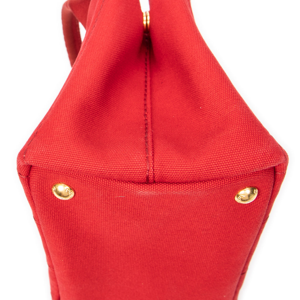 Bolso de mano pequeño Canapa de lona Canapa roja