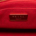 Bolso de mano pequeño Canapa de lona Canapa roja