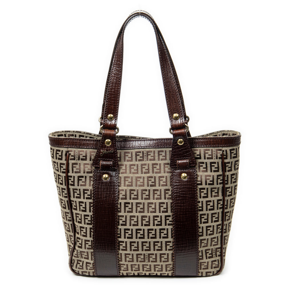 Shoulder bag Medium Open Tote Brown Zucchino Canvas