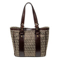 Shoulder bag Medium Open Tote Brown Zucchino Canvas