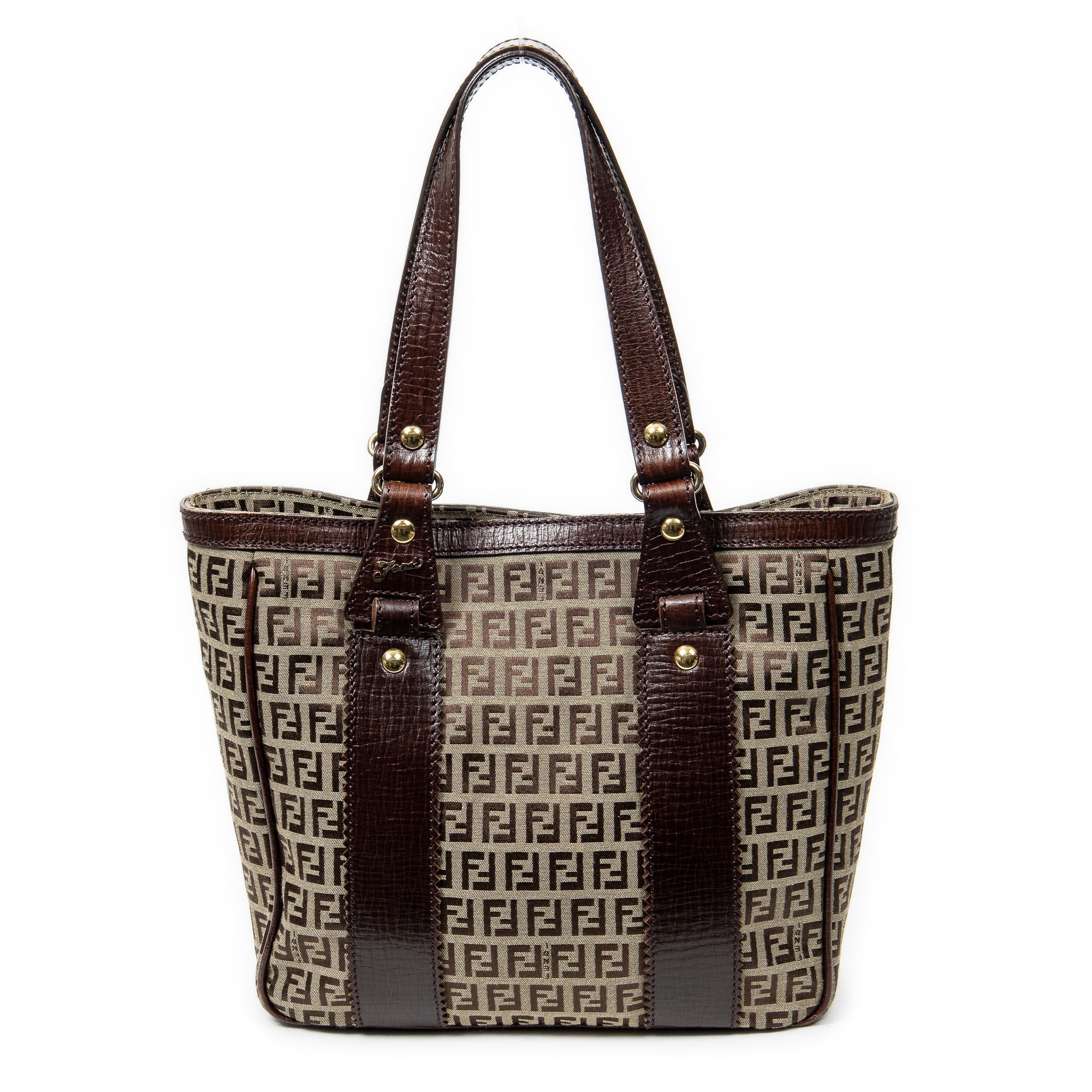 Shoulder bag Medium Open Tote Brown Zucchino Canvas