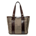 Shoulder bag Medium Open Tote Brown Zucchino Canvas
