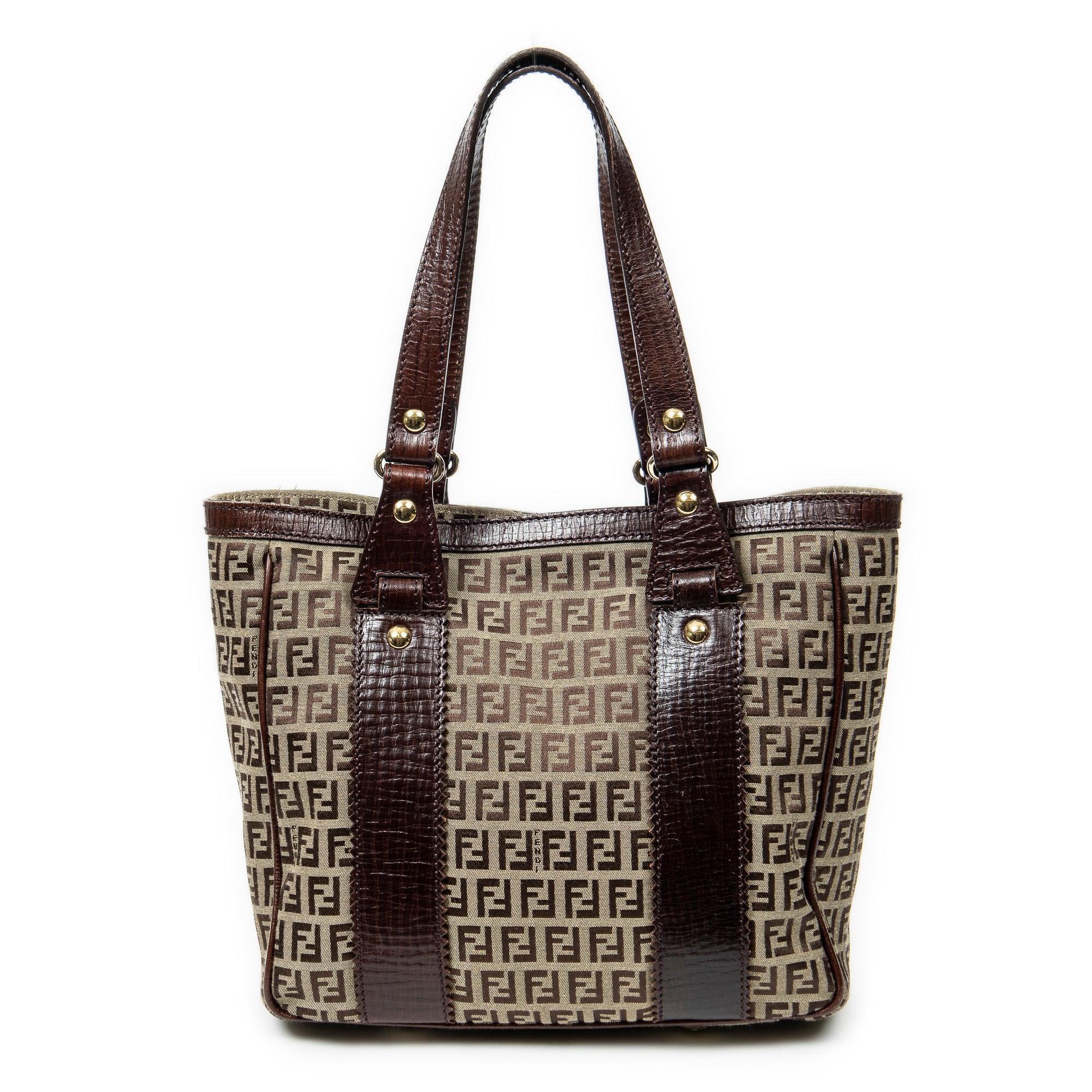 Shoulder bag Medium Open Tote Brown Zucchino Canvas