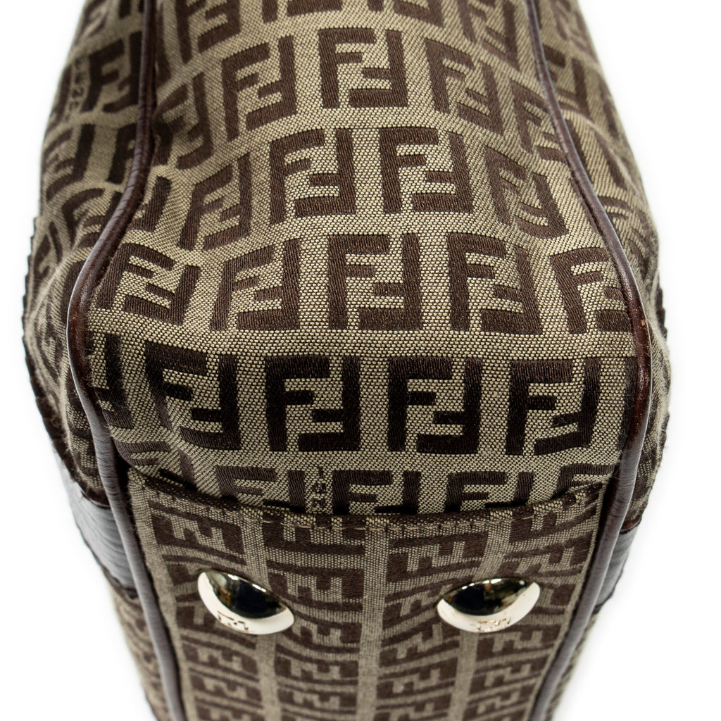 Shoulder bag Medium Open Tote Brown Zucchino Canvas