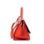 Shoulder bag Medium Trapeze Orange Grained Calfskin Leather