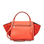 Shoulder bag Medium Trapeze Orange Grained Calfskin Leather