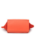 Shoulder bag Medium Trapeze Orange Grained Calfskin Leather