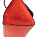 Shoulder bag Medium Trapeze Orange Grained Calfskin Leather