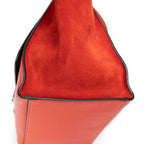 Shoulder bag Medium Trapeze Orange Grained Calfskin Leather