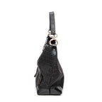 Shoulder bag Front Pocket Hobo Black Zucchino Canvas