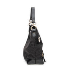Shoulder bag Front Pocket Hobo Black Zucchino Canvas