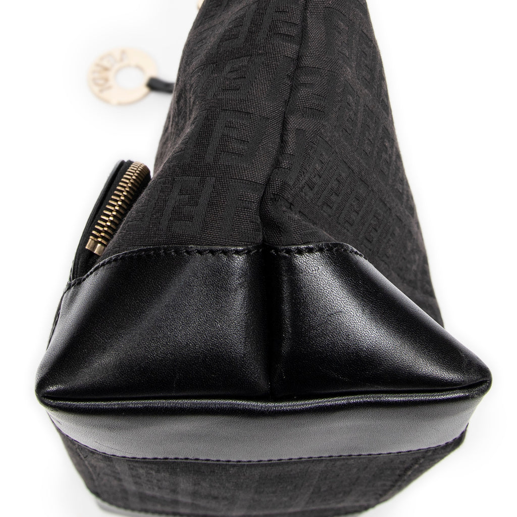 Shoulder bag Front Pocket Hobo Black Zucchino Canvas