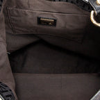Shoulder bag Front Pocket Hobo Black Zucchino Canvas
