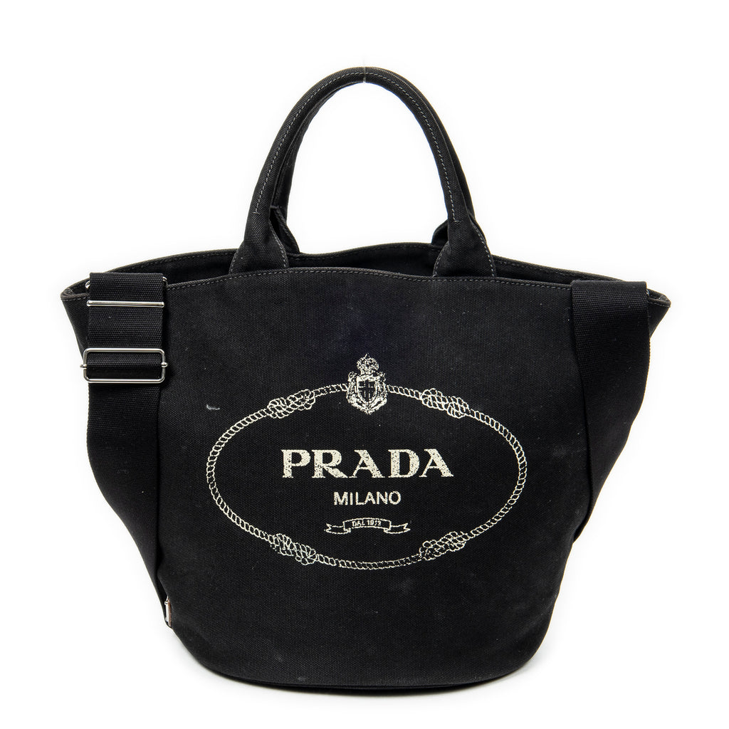 Prada - Cabas Canapa - Noir