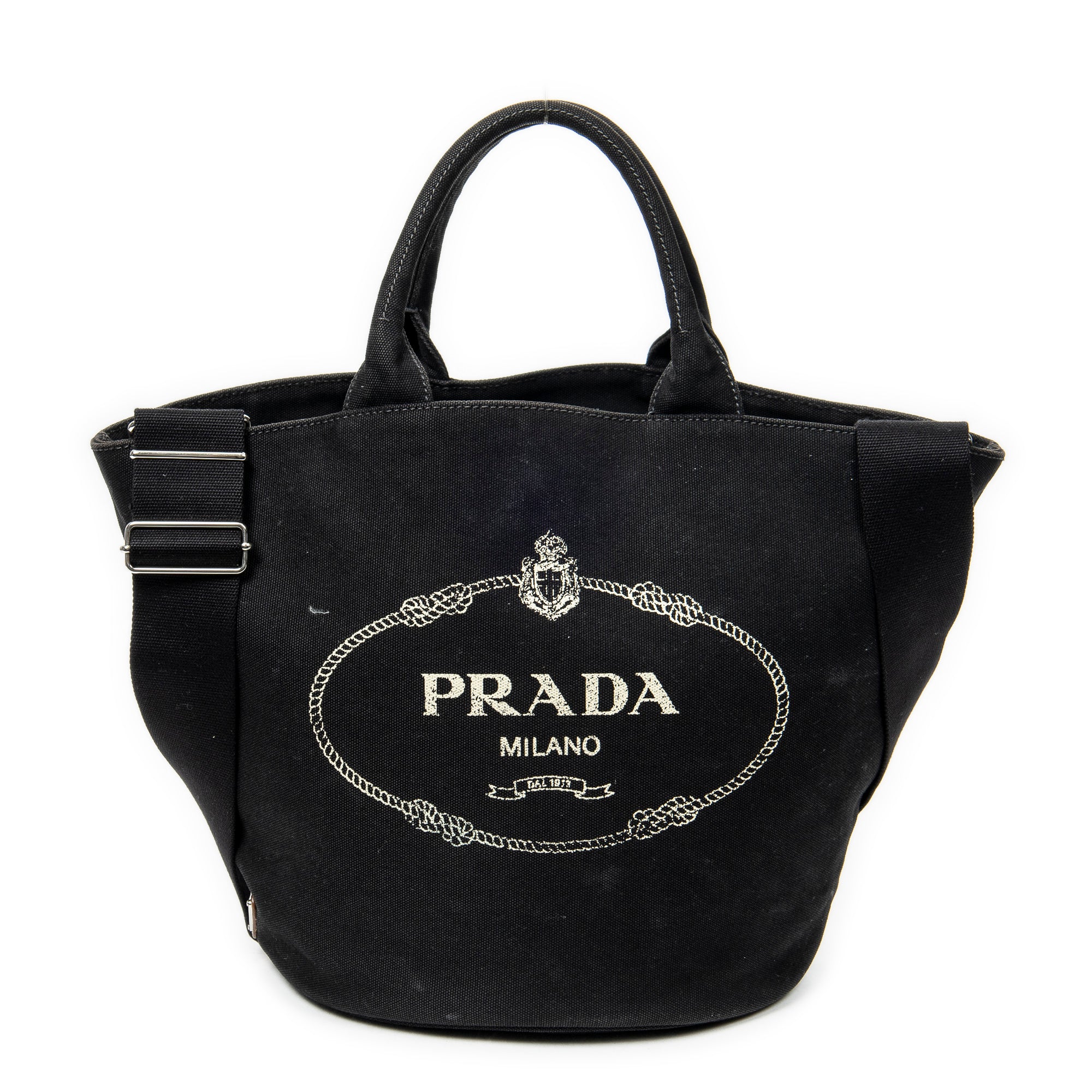Prada - Cabas Canapa - Noir