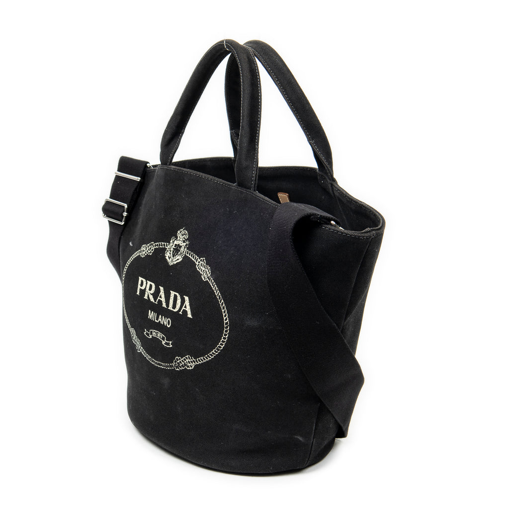 Prada - Cabas Canapa - Noir