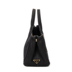 Bandolera pequeña Canapa Tote Lona Canapa negra