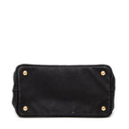 Bandolera pequeña Canapa Tote Lona Canapa negra