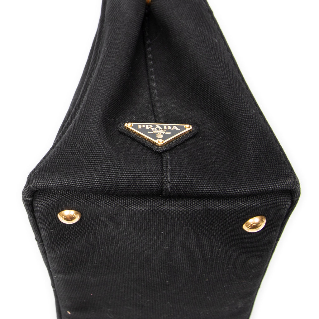 Bandolera pequeña Canapa Tote Lona Canapa negra