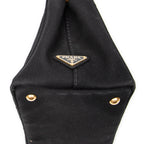 Bandolera pequeña Canapa Tote Lona Canapa negra